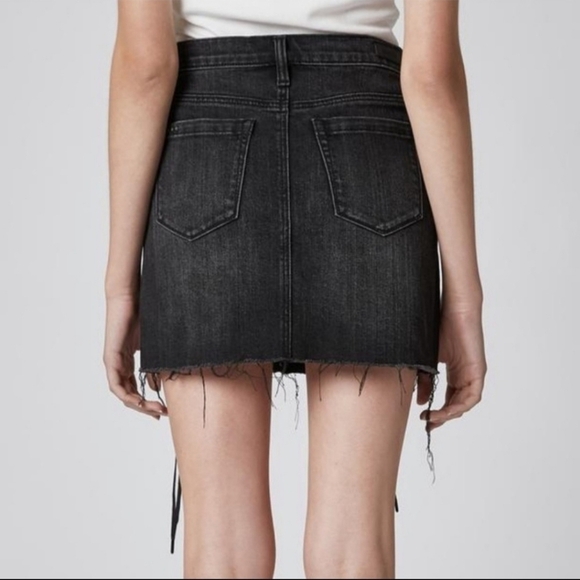 BLANK Nyc Denim Mini Skirt Black Size 24 NWT - Picture 5 of 13